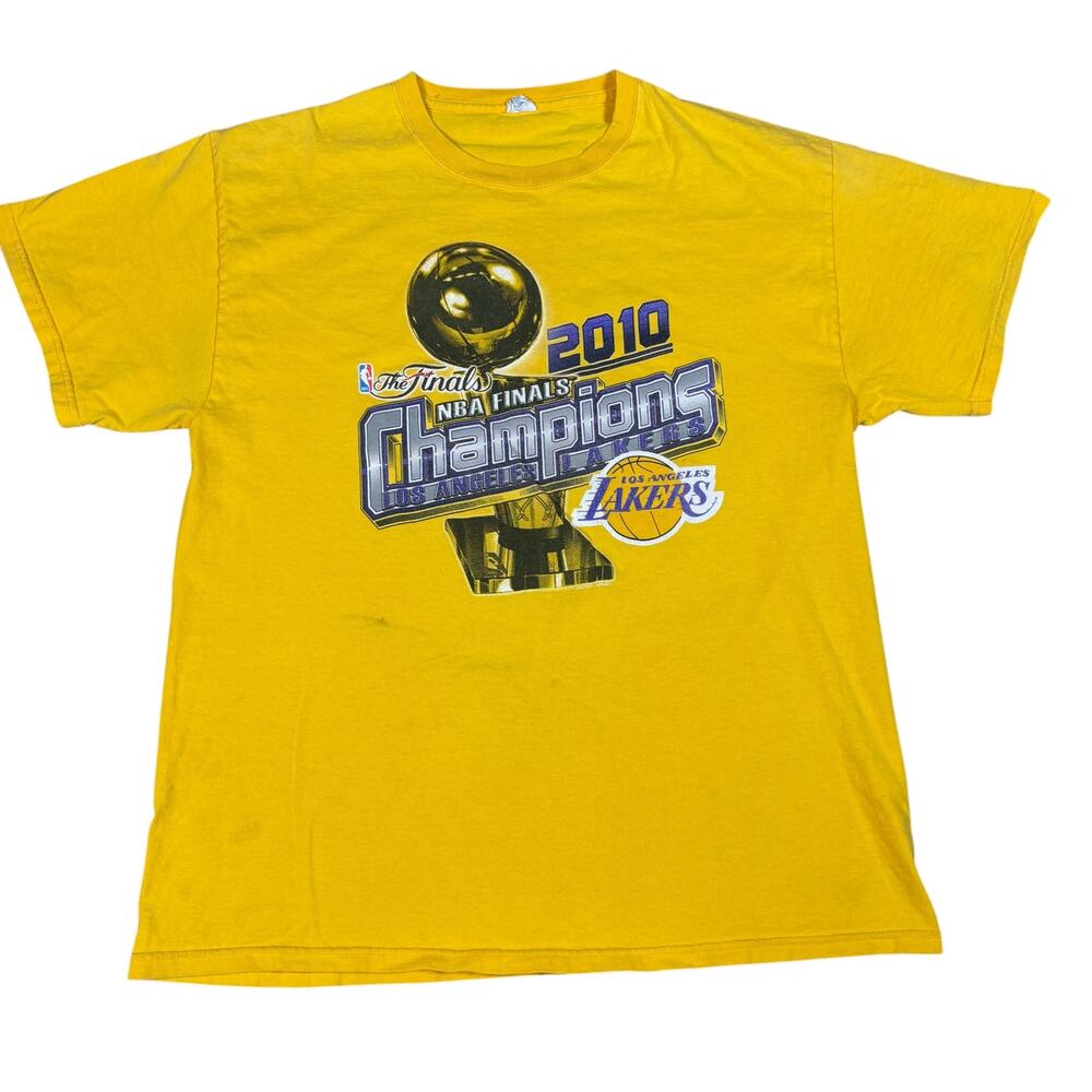 y2k style 2010 NBA Finals Los Angeles Lakers Champions tshirt L kobe basketball